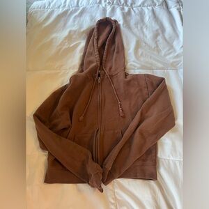 CROPPED SWEATSHIRT | brown cropped sweatshirt